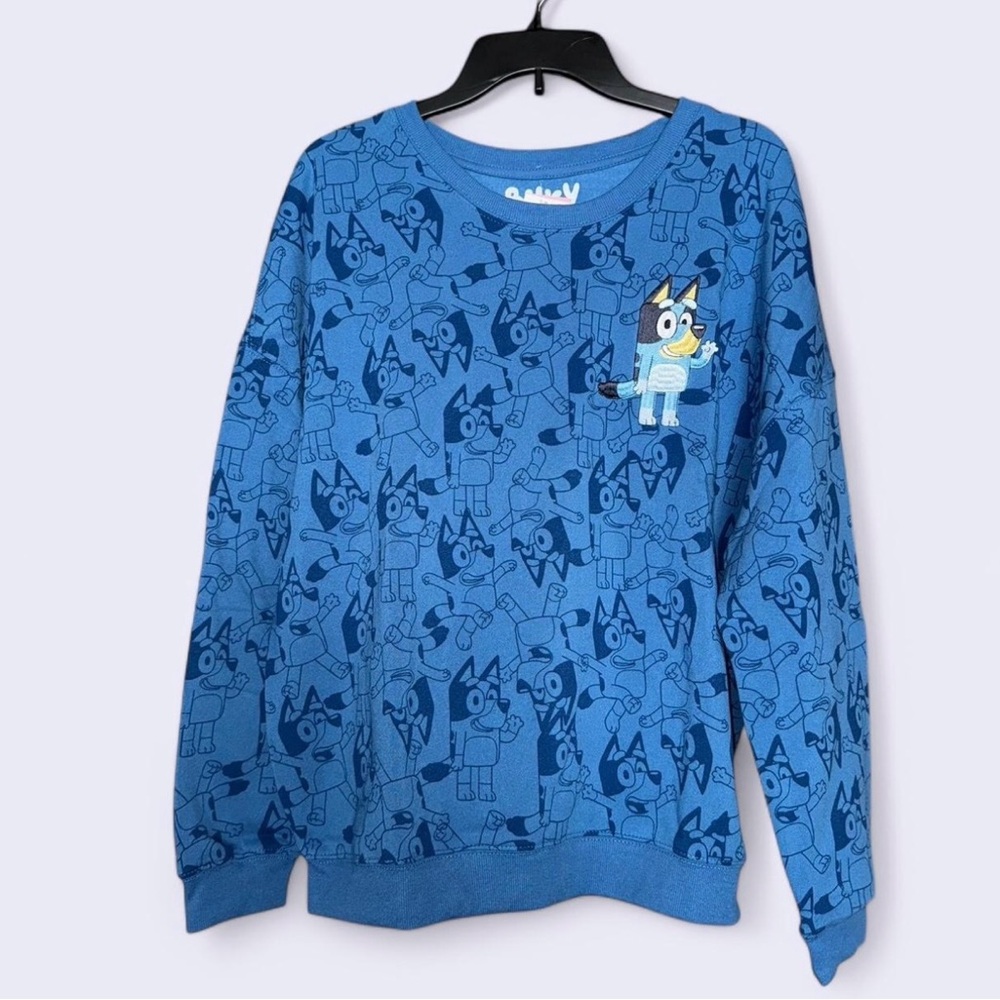 Bluey Character Blue Sweatshirt